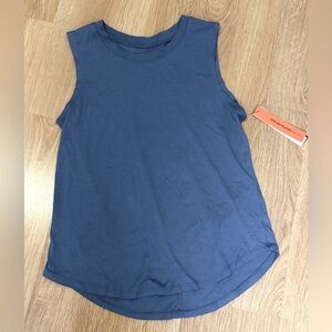 AQUA ATHLETICS BLOOMINGDALE'S Muscle Tee Basics Coronet Blue NWT